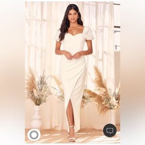 White Lulus dress